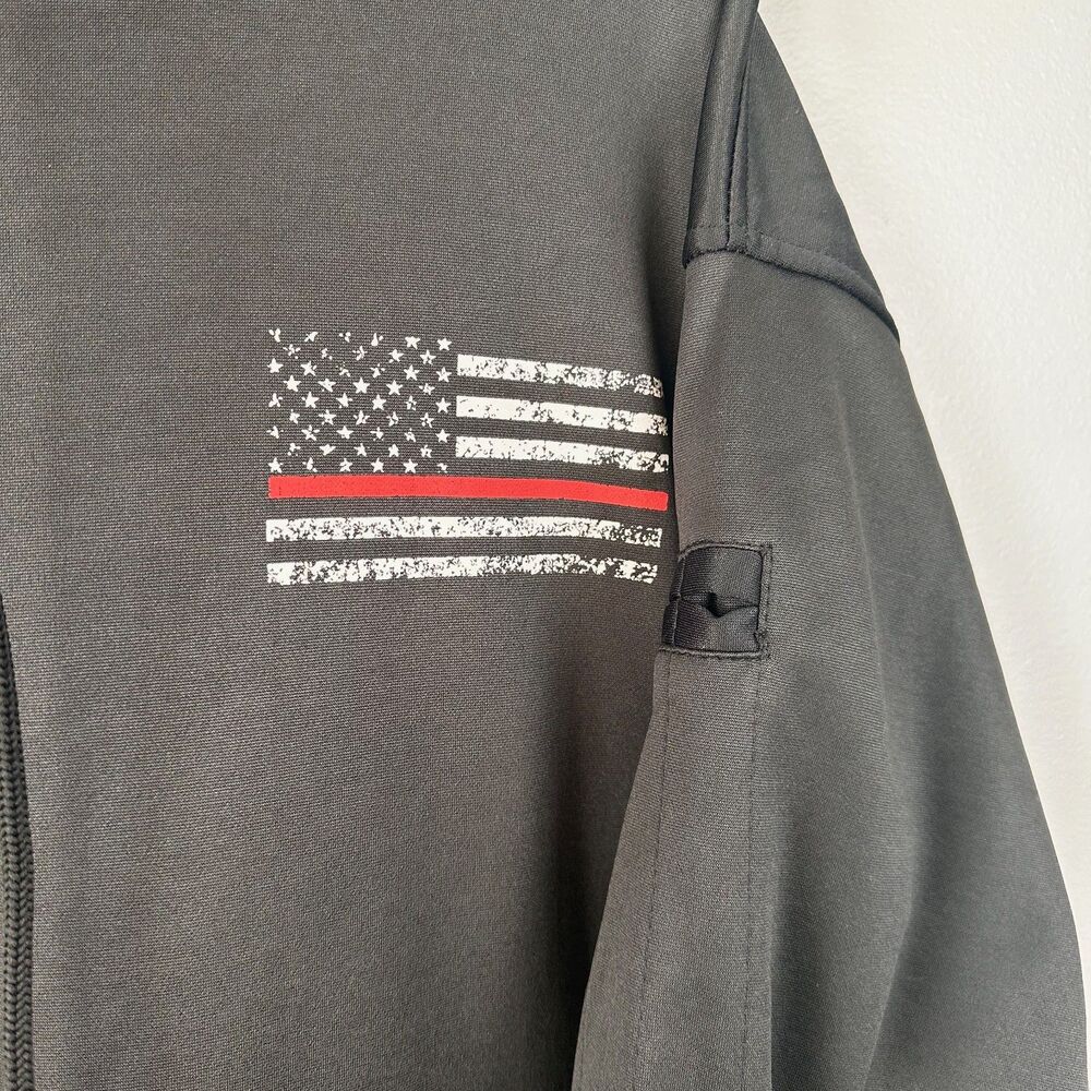 Rothco Tactical Concealed Carry Red Thin Line Hoodie Mens XL Firefighter - Picture 3 of 7